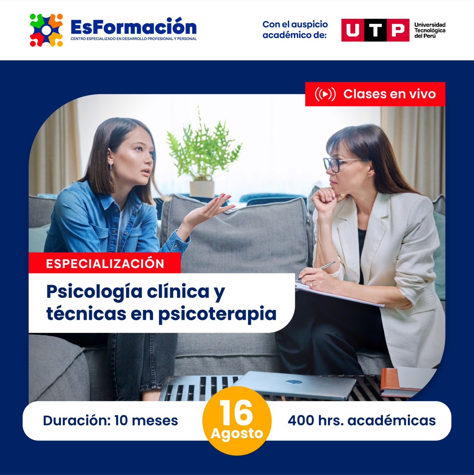 Psicología clínica y técnicas en psicoterapia