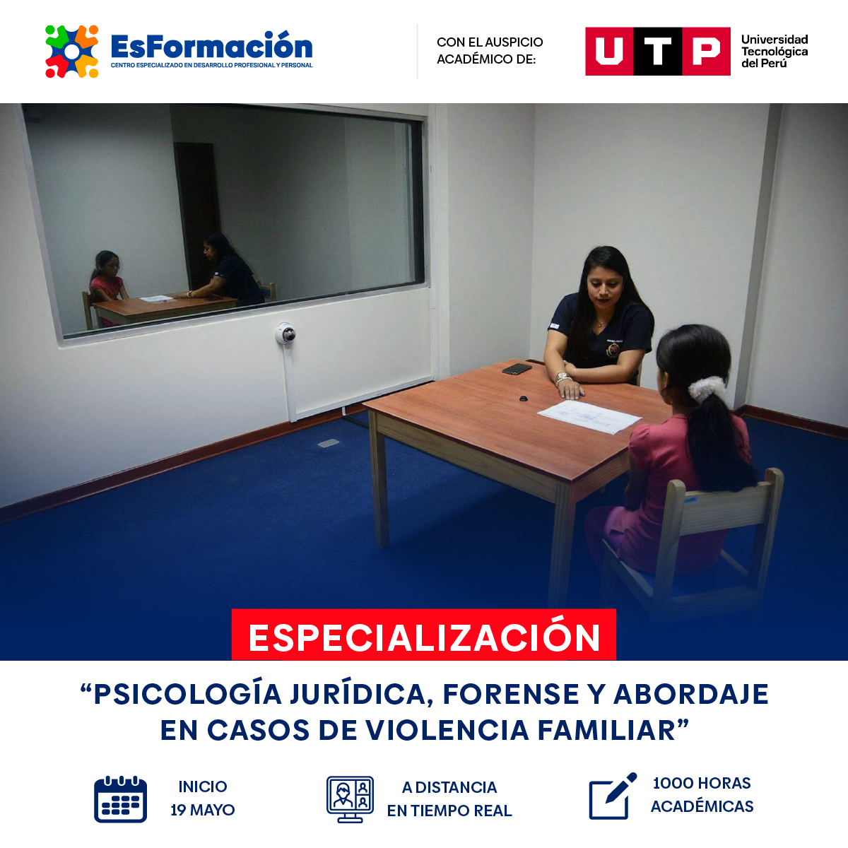 Psicología jurídica, forense y abordaje en Casos de violencia familiar